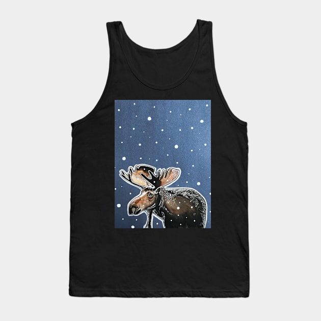 Moose Tank Top by Viviredsonja